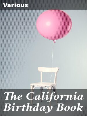 cover image of The California Birthday Book